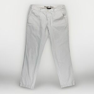 J.Crew Womens Waverly Chino Pants 10 Ivory Straight Leg Cotton Preppy Coastal